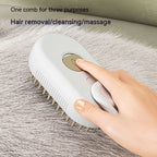 3‑in‑1 Electric Steam Pet Grooming Brush